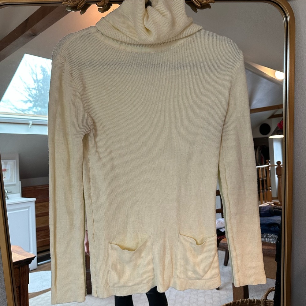 Cozy Cream Cowl Neck Sweater